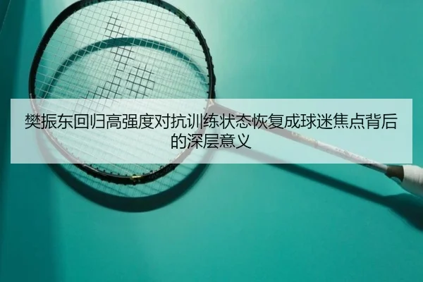 樊振东回归高强度对抗训练状态恢复成球迷焦点背后的深层意义